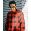 画像2: WACKO MARIA/BLOCK CHECK FLANNEL SHIRT（GREEN）［ブロックチェックフランネルシャツ-24春夏］ (2)