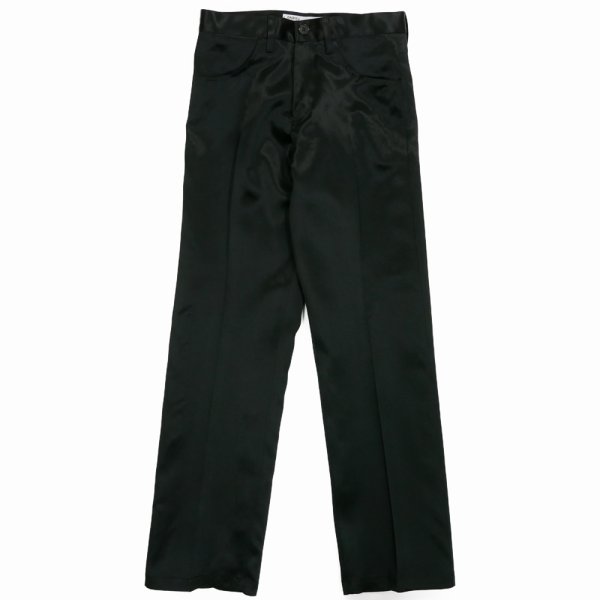 画像2: DAIRIKU/"Straight" Satin Pants（Black） 【30%OFF】［"ストレート"サテンパンツ-24春夏］ (2)