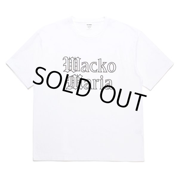 画像1: WACKO MARIA/WASHED HEAVY WEIGHT T-SHIRT（WHITE）［プリントT-24春夏］ (1)