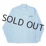 画像: WACKO MARIA/50'S OPEN COLLAR SHIRT（BLUE）［50'Sオープンカラーシャツ-24春夏］