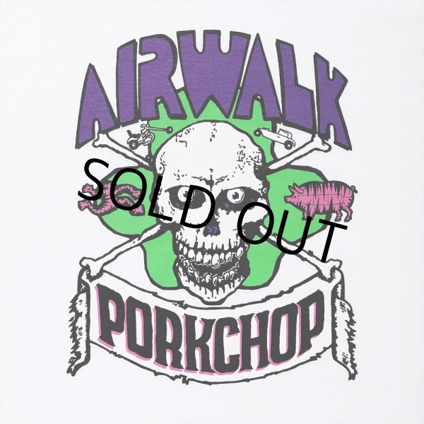 画像4: PORKCHOP/AP SKELETON L/S TEE（×AIRWALK CLASSICS）（WHITE）［プリント長袖T-24春夏］ (4)