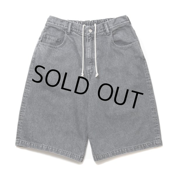 画像1: COOTIE PRODUCTIONS/5 Pocket Baggy Denim Easy Shorts（Black Hard Wash）［バギーデニムイージーショーツ-24春夏］ (1)