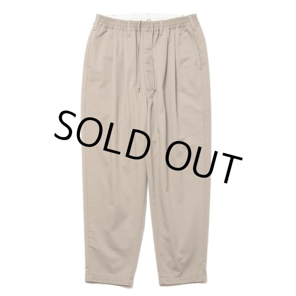 画像1: COOTIE PRODUCTIONS/T/C 2 Tuck Easy Ankle Pants（Beige）［T/C 2タックイージーアンクルパンツ-24春夏］ (1)