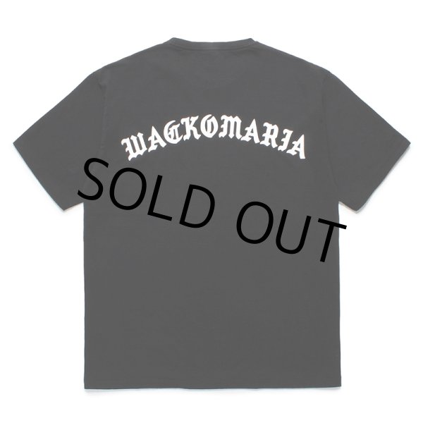 画像1: WACKO MARIA/WASHED HEAVY WEIGHT T-SHIRT（BLACK）［プリントT-24春夏］ (1)