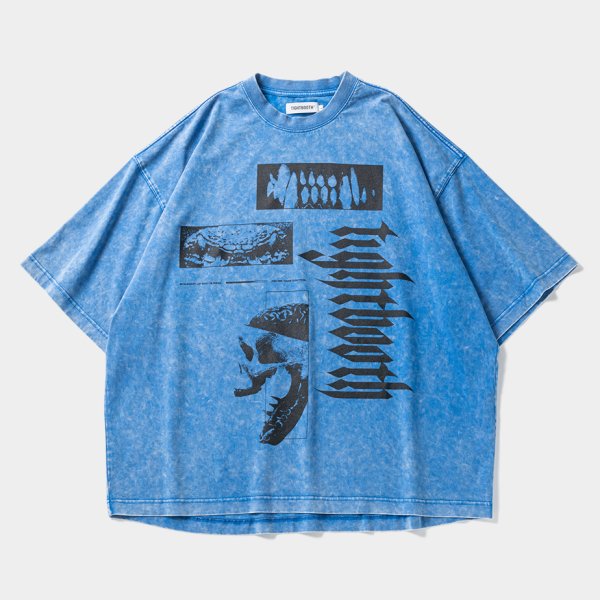 画像1: TIGHTBOOTH/BEAST T-SHIRT（Blue） 【30%OFF】［プリントT-24春夏］ (1)