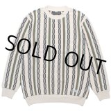 画像: WACKO MARIA/STRIPED JACQUARD KNIT SWEATER（TYPE-1）（BEIGE）［ストライプジャガードセーター-24春夏］