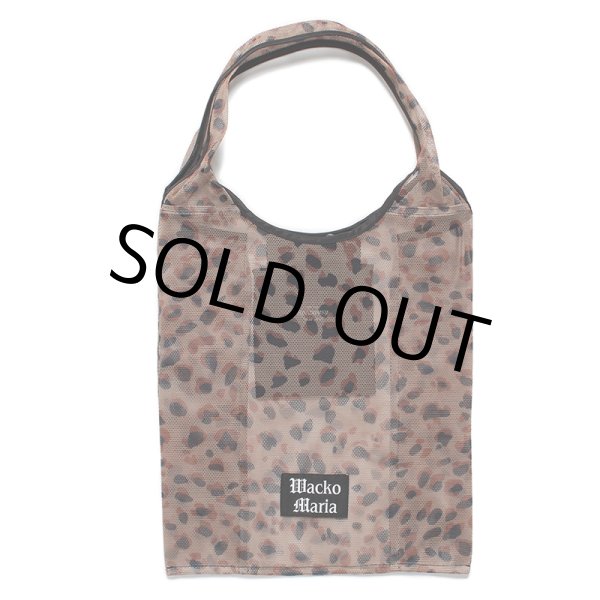 画像1: WACKO MARIA/SPEAK EASY / MESH PACKABLE TOTE BAG（LEOPARD）［メッシュパッカブルトートバッグ-24春夏］ (1)