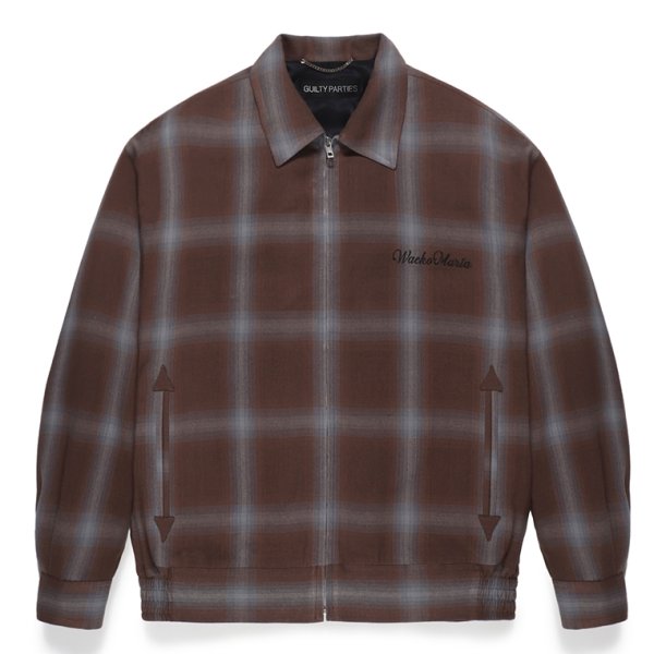 WACKO MARIA/OMBRE CHECK 50'S JACKET（BROWN）［オンブレチェック50'S ...