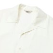 画像3: CALEE/3/4 SLEEVE R/P DROP SHOULDER SH（WHITE）［7分袖ドロップショルダーシャツ-24春夏］ (3)