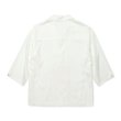 画像2: CALEE/3/4 SLEEVE R/P DROP SHOULDER SH（WHITE）［7分袖ドロップショルダーシャツ-24春夏］ (2)