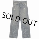 画像: DAIRIKU/"Damage" Straight Denim Pants（Indigo） 【30%OFF】［"ダメージ"ストレートデニムパンツ-24春夏］