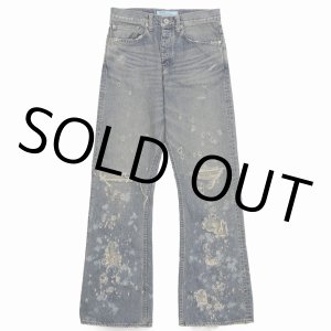 画像: DAIRIKU/"Damage" Flare Denim Pants（Indigo） 【30%OFF】［"ダメージ"フレアデニムパンツ-24春夏］