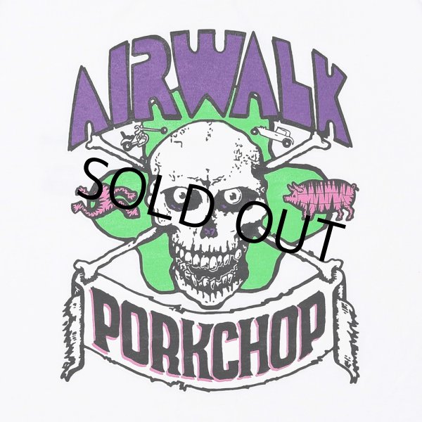 画像4: PORKCHOP/AP SKELETON TEE（×AIRWALK CLASSICS）（WHITE）［プリントT-24春夏］ (4)