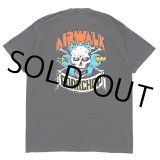 画像: PORKCHOP/AP SKELETON TEE（×AIRWALK CLASSICS）（ASH BLACK）［プリントT-24春夏］