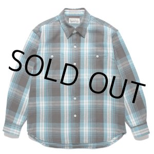 画像: WACKO MARIA/CHECK FLANNEL SHIRT（BLUE）［チェックフランネルシャツ-24春夏］