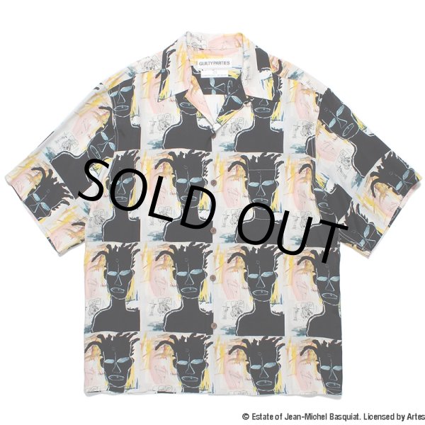 画像1: WACKO MARIA/JEAN-MICHEL BASQUIAT / HAWAIIAN SHIRT（TYPE-3）（ONE）［ハワイアンシャツ-24春夏］ (1)