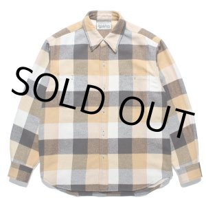 画像: WACKO MARIA/BLOCK CHECK FLANNEL SHIRT（YELLOW）［ブロックチェックフランネルシャツ-24春夏］