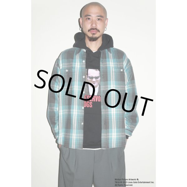 画像3: WACKO MARIA/CHECK FLANNEL SHIRT（BLUE）［チェックフランネルシャツ-24春夏］ (3)