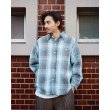 画像2: WACKO MARIA/CHECK FLANNEL SHIRT（BLUE）［チェックフランネルシャツ-24春夏］ (2)