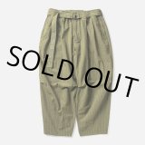 画像: TIGHTBOOTH/SEERSUCKER BALLOON PANTS（Olive） 【20%OFF】［シアサッカーバルーンパンツ-24春夏］