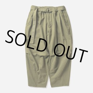 画像: TIGHTBOOTH/SEERSUCKER BALLOON PANTS（Olive） 【20%OFF】［シアサッカーバルーンパンツ-24春夏］