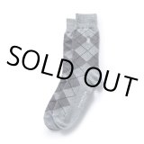 画像: RATS/COTTON ACRYLIC ARGYLE SOCKS（GRAY）［ソックス-24春夏］