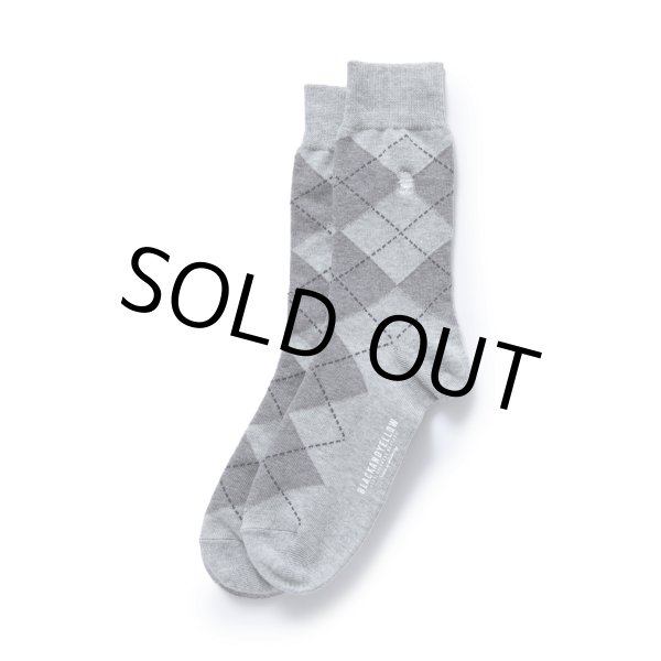 画像1: RATS/COTTON ACRYLIC ARGYLE SOCKS（GRAY）［ソックス-24春夏］ (1)