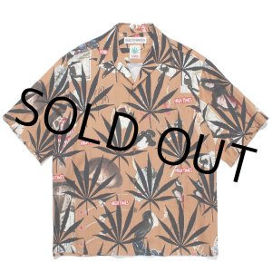 画像: WACKO MARIA/HIGH TIMES / HAWAIIAN SHIRT（BROWN）［ハワイアンシャツ-24春夏］