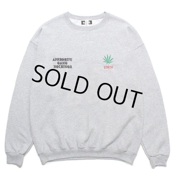 画像1: WACKO MARIA/舐達麻 / HIGH TIMES / SWEAT SHIRT（GRAY）［クルーネックスウェット-24春夏］ (1)