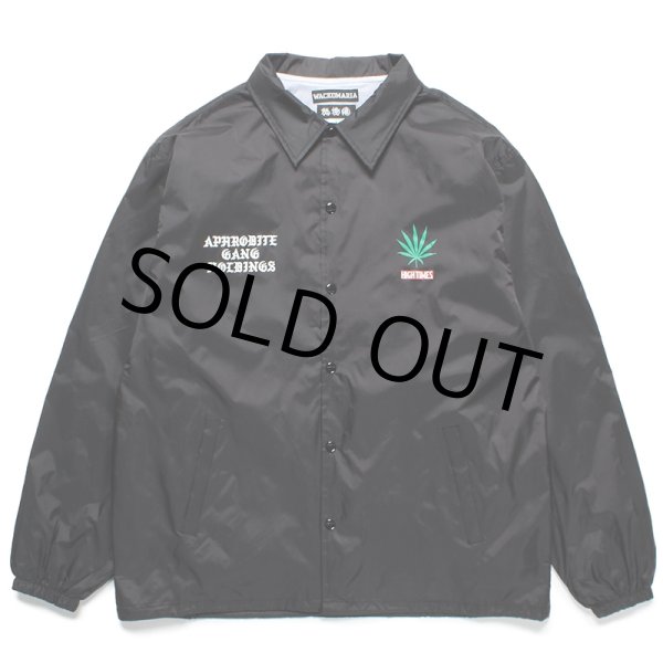 画像1: WACKO MARIA/舐達麻 / HIGH TIMES / COACH JACKET（BLACK）［コーチJKT-24春夏］ (1)