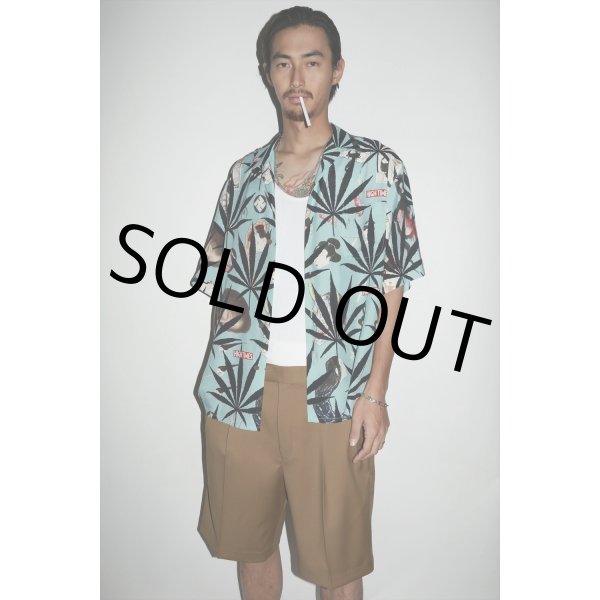 画像2: WACKO MARIA/HIGH TIMES / HAWAIIAN SHIRT（MINT）［ハワイアンシャツ-24春夏］ (2)