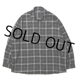 画像: ROTTWEILER/R9 CHECK SHIRT（BLACK） 【40%OFF】［チェックオープンカラーシャツ-23秋冬］