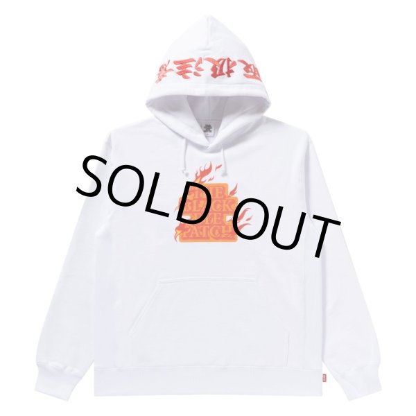 画像1: BlackEyePatch/BURNING OG LABEL HWC HOODIE（WHITE） (1)