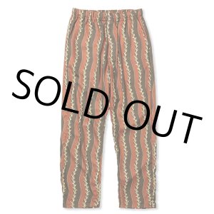 画像: 【40%OFF】CALEE/R/P ZIGZAG STRIPE EASY TROUSERS（BROWN）［ジグザグストライプイージートラウザース-24春夏］