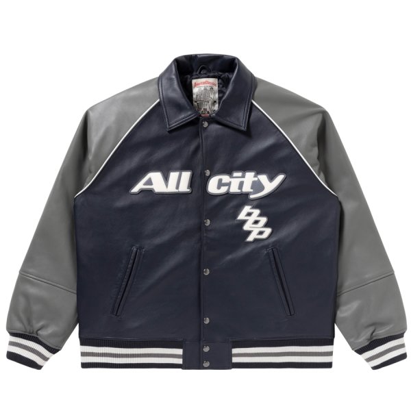 画像2: BlackEyePatch/ALL CITY HWC AVIREX JACKET（GRAY/NAVY） (2)