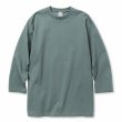 画像1: CALEE/MULTI WAY STRETCH PONTE DROP SHOULDER 3/4 CS（BLUE GRAY） 【40%OFF】［ドロップショルダー7分袖T-23秋冬］ (1)