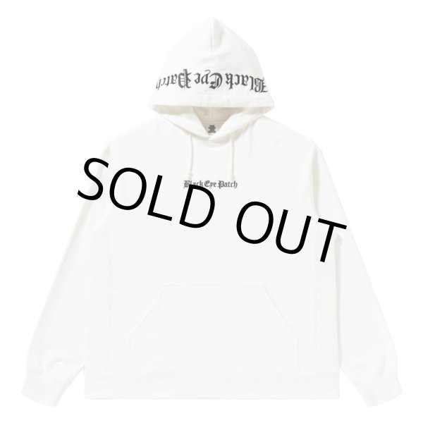 画像1: BlackEyePatch/OE LOGO EMBROIDERED HOODIE（WHITE） (1)