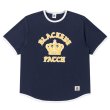 画像1: BlackEyePatch/CROWN LOGO RIBBED TEE（NAVY） (1)