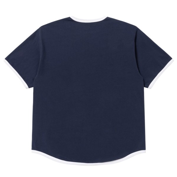 画像2: BlackEyePatch/CROWN LOGO RIBBED TEE（NAVY） (2)