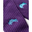 画像2: TIGHTBOOTH/COLLEGE WAFFLE SOCKS（Purple）［ワッフルソックス-24春夏］ (2)