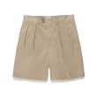 画像1: WACKO MARIA/DOUBLE PLEATED CHINO SHORT TROUSERS（BEIGE）［ツータックチノショーツ-24春夏］ (1)