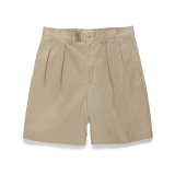 画像: WACKO MARIA/DOUBLE PLEATED CHINO SHORT TROUSERS（BEIGE）［ツータックチノショーツ-24春夏］