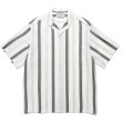 画像1: WACKO MARIA/STRIPED OPEN COLLAR SHIRT（WHITE）［ストライプオープンカラーシャツ-24春夏］ (1)