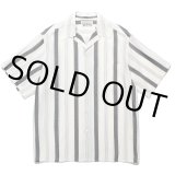 画像: WACKO MARIA/STRIPED OPEN COLLAR SHIRT（WHITE）［ストライプオープンカラーシャツ-24春夏］