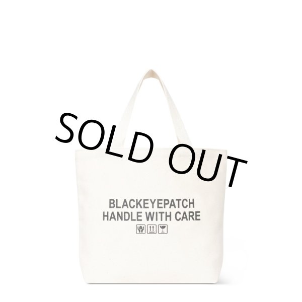 画像2: BlackEyePatch/HWC LABEL TOTE BAG MEDIUM（OFF WHITE） (2)