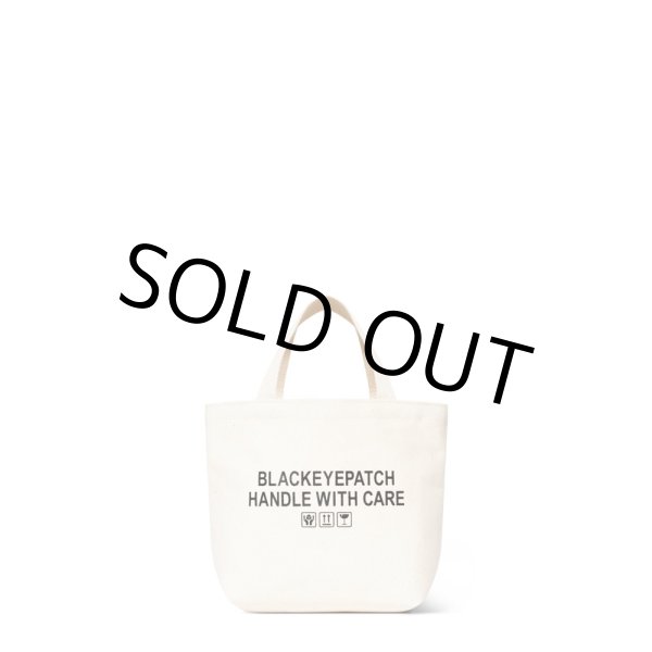 画像2: BlackEyePatch/HWC LABEL TOTE BAG SMALL（OFF WHITE） (2)