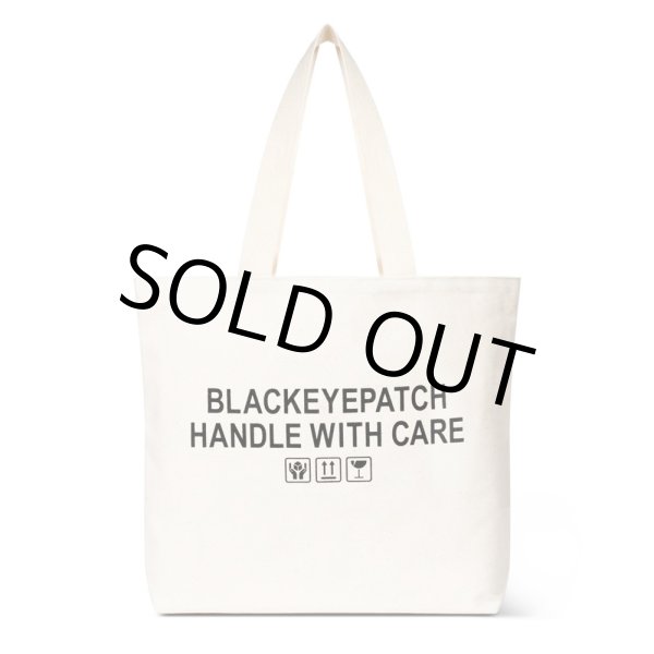 画像2: BlackEyePatch/HWC LABEL TOTE BAG LARGE（OFF WHITE） (2)