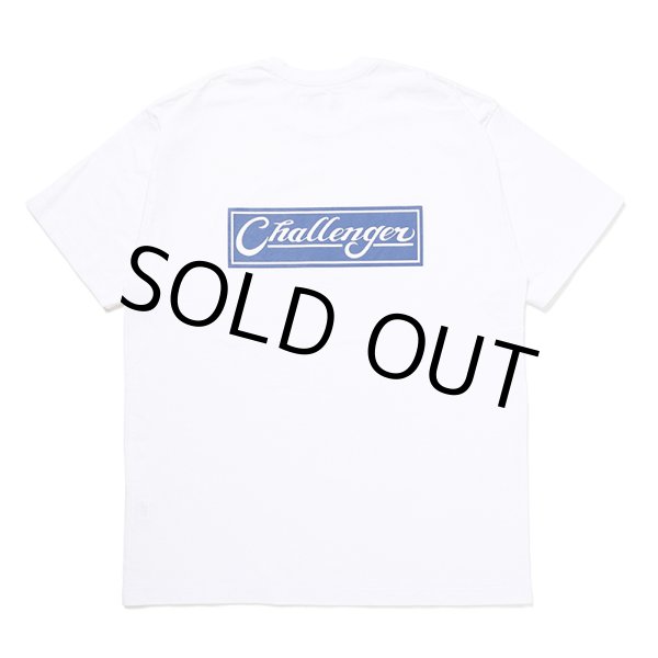 画像1: CHALLENGER/BAR LOGO TEE（WHITE）［プリントT-24秋冬］ (1)