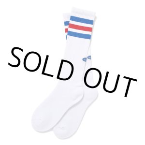 画像: CHALLENGER/LINE SOCKS（WHITE）［ラインソックス-24秋冬］