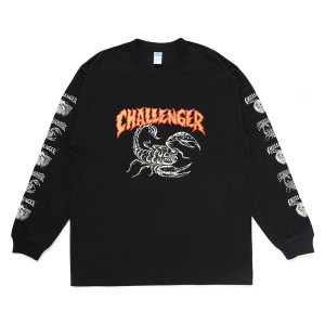 画像: CHALLENGER/L/S SCORPION TEE（BLACK）［プリント長袖T-24秋冬］